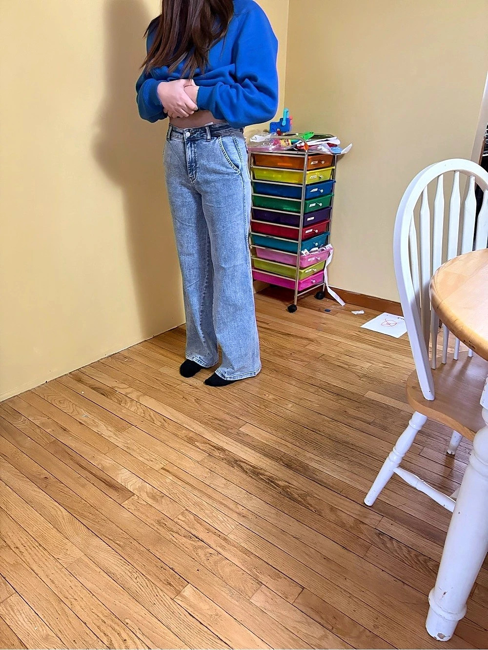 Wide Leg Jeans in Blue New